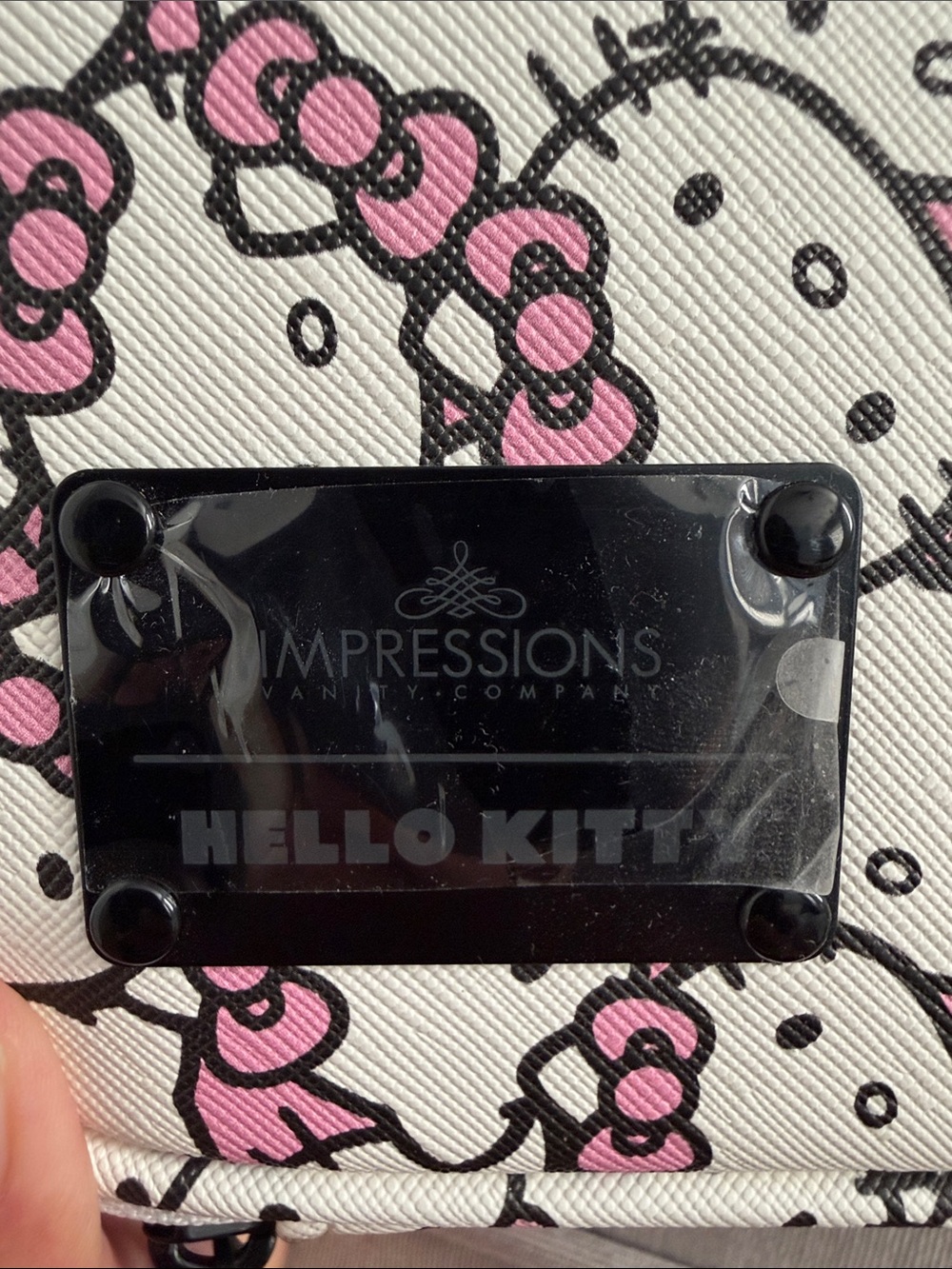 Impressions and Sanrio Hello Kitty White & Pink Patterned Cosmetic Case - Picture 5 of 5
